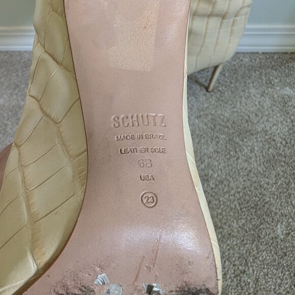 Schutz heeled boots size 6 - Picture 8 of 10